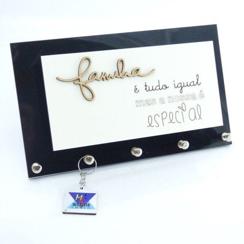 Porta Chaves E Cartas Família Especial