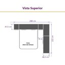 Ver imagem 4 de Guarda Roupa Dormitório Modulado Paris Casal Queen 1,58 M Canto Reto - Roupeiro Luciane M02:rosa
