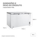Ver imagem 5 de Freezer Horizontal 2 Portas 418l Inverter Branco Midea Mdrc564fzd013 Bivolt