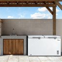 Ver imagem 4 de Freezer Horizontal 2 Portas 418l Inverter Branco Midea Mdrc564fzd013 Bivolt