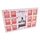 Ver imagem 4 de Quadro Porta retrato 12 meses 13 fotos - baby - Menina Primeiro Ano