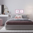 Ver imagem 2 de Kit 2 Quadro Infantil Elefanta Menina 2