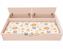 Ver mais imagens de Cama Montessoriana Infantil c/2 Baú Organizadores Flora-Rosa
