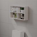 Ver imagem 3 de Nicho Decorativo Pequim Branco para Banheiro Lavabo