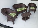 Ver imagem 3 de Conjunto Bali Aba 1 Sofá 2 Poltronas 1 Centro Fibra Sintética Varanda Área Externa Jardim
