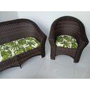 Ver imagem 2 de Conjunto Bali Aba 1 Sofá 2 Poltronas 1 Centro Fibra Sintética Varanda Área Externa Jardim