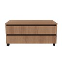 Ver imagem 6 de Balcão Gabinete para Banheiro 80cm com Rodízio e 2 Gavetas Bn3603 Amêndoa