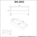 Ver imagem 3 de Balcão Gabinete para Banheiro 80cm com Rodízio e 2 Gavetas Bn3603 Amêndoa