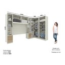 Ver imagem 3 de Quarto Modulado Solteiro 5 Peças Areia/jequitibá