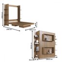 Ver imagem 4 de Cama Casal Vancouver Articulável 8 Prateleiras Mel - Art In Móveis