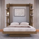 Ver imagem 1 de Cama Casal Vancouver Articulável 8 Prateleiras Mel - Art In Móveis
