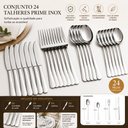 Ver imagem 4 de Conjunto 24 Talheres Inox Prime Fratelli Jogo Completo Resistente