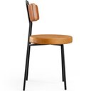 Ver imagem 6 de Cadeira Decorativa Estofada Para Sala De Jantar Barcelona L02 Couríssimo Camel Whisky - Lyam Lyam De