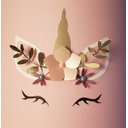 Ver imagem 2 de Lustre Pendente Infantil Unicórnio Cúpula Rosa 25x25 1E27