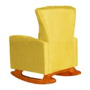 Ver imagem 5 de Poltrona Balanço C/ Puff Melinda Suede Amarelo - Lm Decor