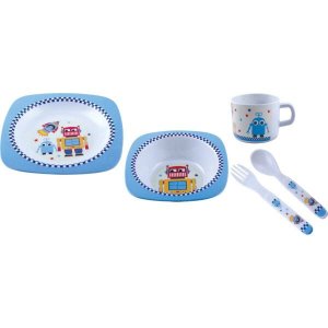 Kit Melamine Menino C/05 Itens Yangzi