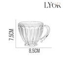 Ver imagem 4 de Jogo 2 Xícarasde Chá de Cristal Ecológico Café Imperial 200ml Lyor