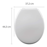 ASSENTO SANITÁRIO BRANCO ALMOFADADO OVAL ASTRA - 3