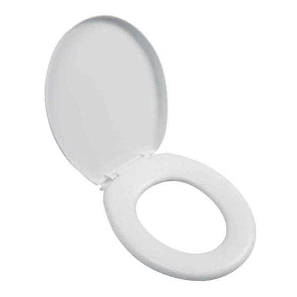 Assento sanitário almofadado Oval branco Astra - 1