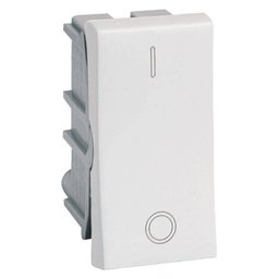 Modulo Interruptor Bipolar Simples 10A 250V Branco Pialplus - 1