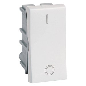 Modulo Interruptor Bipolar Simples 10A 250V Branco Pialplus