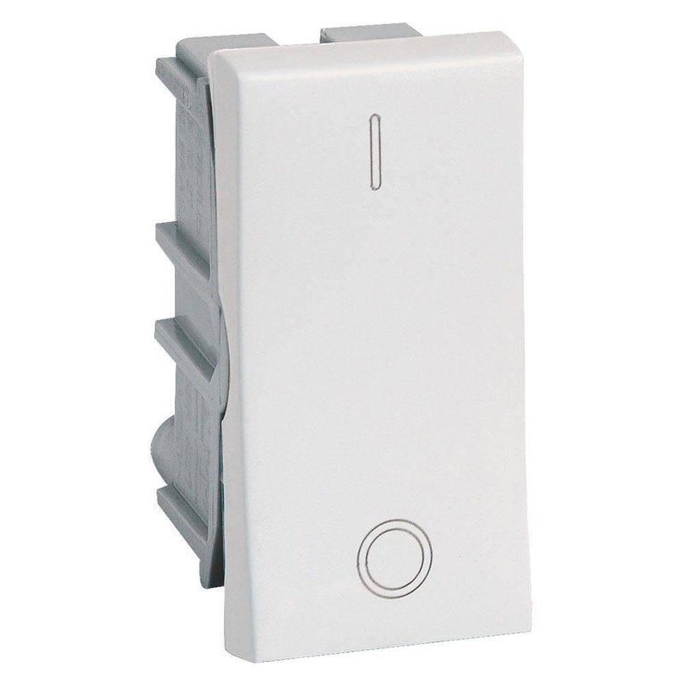 Modulo Interruptor Bipolar Simples 10A 250V Branco Pialplus Modulo Interruptor Bipolar Simples 10A 250V Branco Pialplus