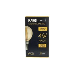 Lâmpada LED Filamento G45 E14 4W 2200k Nordecor/MBLed - 3