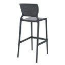 Ver imagem 6 de Banqueta Safira Alta Bar Grafite em Polipropileno e Fibra de Vidro Tramontina 92138007