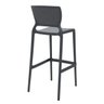 Banqueta Safira Alta Bar Grafite em Polipropileno e Fibra de Vidro Tramontina 92138007 - 6