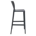 Ver imagem 4 de Banqueta Safira Alta Bar Grafite em Polipropileno e Fibra de Vidro Tramontina 92138007