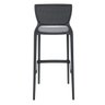 Banqueta Safira Alta Bar Grafite em Polipropileno e Fibra de Vidro Tramontina 92138007 - 5