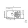 Cuba de Sobrepor Tramontina em Aco Inox com Pre Polido 78x43cm com Escorredor e Valvula - 4