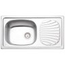 Cuba de Sobrepor Tramontina em Aco Inox com Pre Polido 78x43cm com Escorredor e Valvula - 1