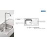 Cuba de Sobrepor Tramontina em Aco Inox com Pre Polido 78x43cm com Escorredor e Valvula - 3