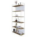 Ver imagem 3 de Estante 06 Prateleiras c/Fundo Yon 80cm Est.Branca