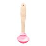 Conjunto 4 Utensílios De Silicone Com Cabo Em Bambu Rosa - 5
