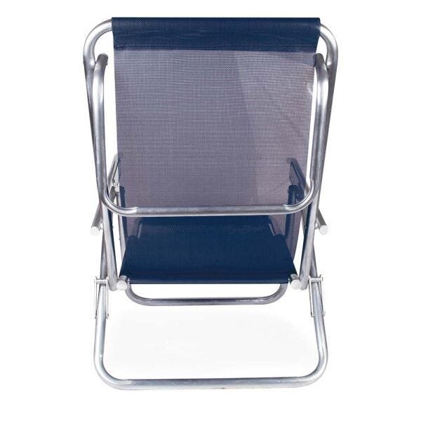 Cadeira Reclinável Com 5 Posições Alumínio Plus Azul - MOR 002146 - 4