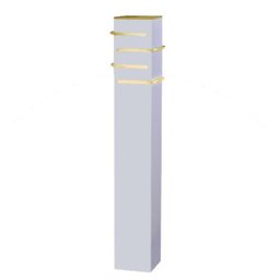 Poste Alumínio 50cm 1Xe27 Flash Quad 3" Bca PA-9050 BR Ideal - 1