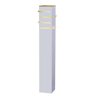 Poste Alumínio 50cm 1Xe27 Flash Quad 3" Bca PA-9050 BR Ideal - 1