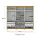 Ver imagem 3 de Guarda-Roupa Casal 6 Portas Monte Carlo Yescasa