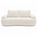 Ver imagem 4 de Sofá Yafa 190cm 2 Lugares Moderno Sala Consultório:Off White/Bouclé