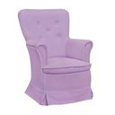 Ver imagem 4 de Poltrona De Amamentaçao Fixa Sofia Com Puff Corano Lilas Ft Milani Store Corano Lilas