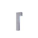 Ver imagem 1 de POSTE BALIZADOR CUBE BRANCO AÇO/TERMOPLASTICO 1E27 50X15,5CM