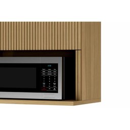 Módulo Cozinha Nesher Rainha Armário C/nicho Microndas E1 Porta Basculante Ripada 70 Cm Nature - - 6