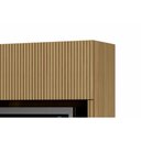 Ver imagem 5 de Módulo Cozinha Nesher Rainha Armário C/nicho Microndas E1 Porta Basculante Ripada 70 Cm Nature -