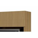 Ver imagem 6 de Módulo Cozinha Nesher Rainha Armário C/nicho Microndas E1 Porta Basculante Ripada 70 Cm Nature -