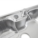 Ver imagem 5 de Kit Cuba Cozinha Gourmet Aço Inox Acessórios 50x40 e Torneira Perfil em L Slim Luxo Prata Brinovar