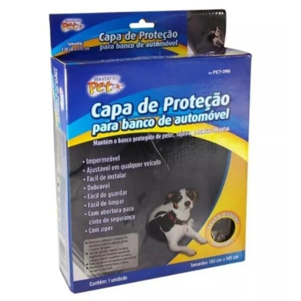Capa Protetora De Banco Carro Pet Gato Cão Proteção Assento - 1