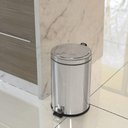 Ver imagem 6 de Lixeira Cesto de Lixo Aço Inox com Pedal 12 Litros