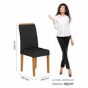 Ver imagem 5 de Mesa com 4 Cadeiras Benim Preto Fosc/cinamomo/preto - Móveis Arapongas Preto Fosco/cinamomo/preto